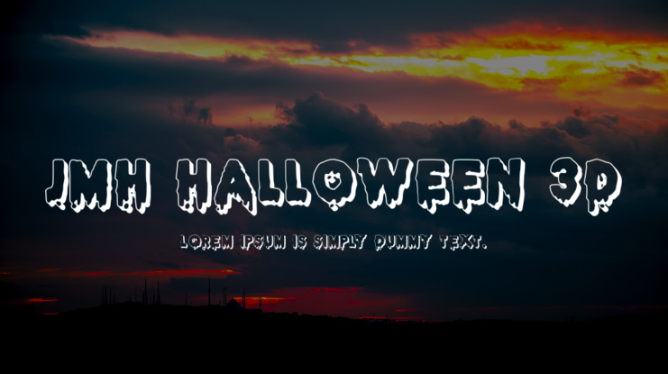 JMH HALLOWEEN 3D Font Family