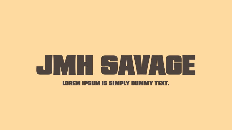 JMH Savage Font