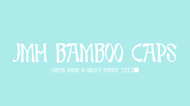 JMH Bamboo Caps Font