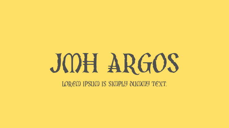 JMH Argos Font