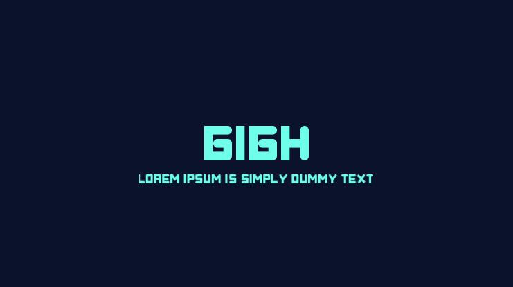 Gigh Font