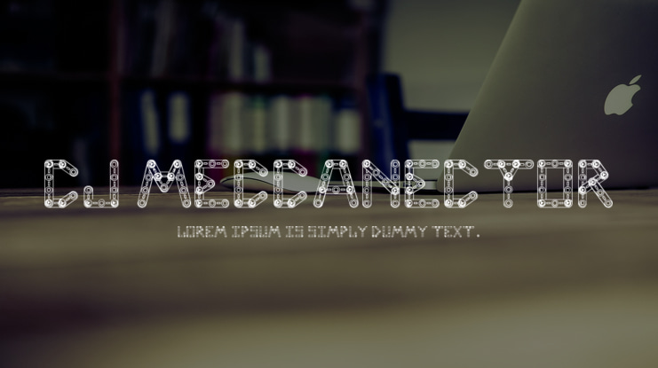 CJ Meccanector Font