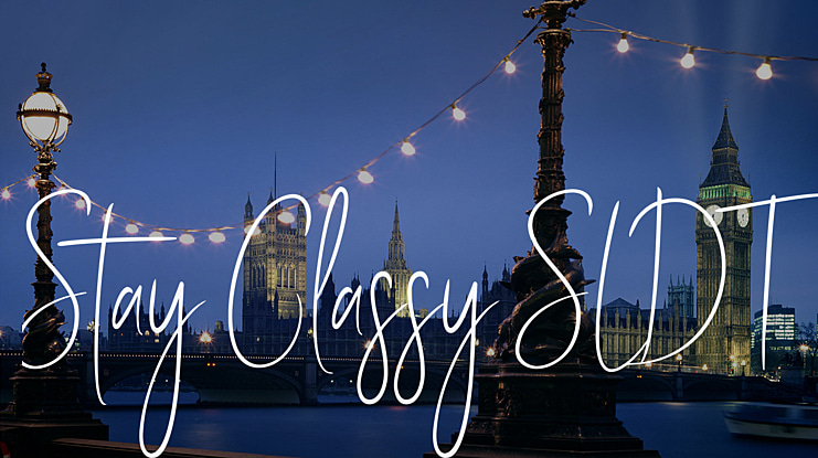 Stay Classy SLDT Font