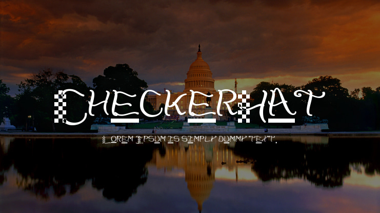 CheckerHat Font