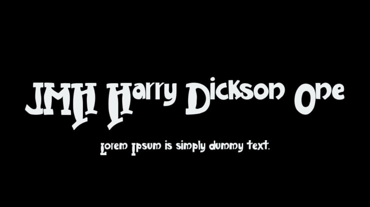 JMH Harry Dickson One Font Family