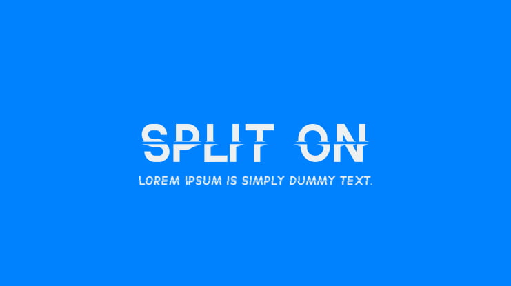 Split On Font