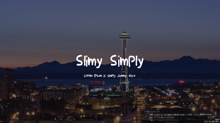 Slimy Simply Font