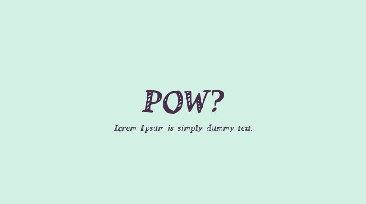 POW_ Font