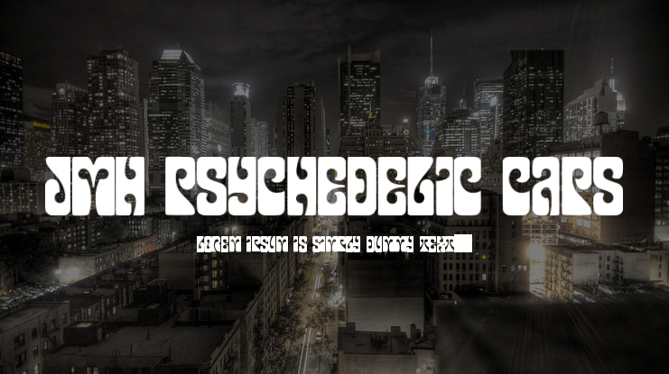 JMH Psychedelic CAPS Font