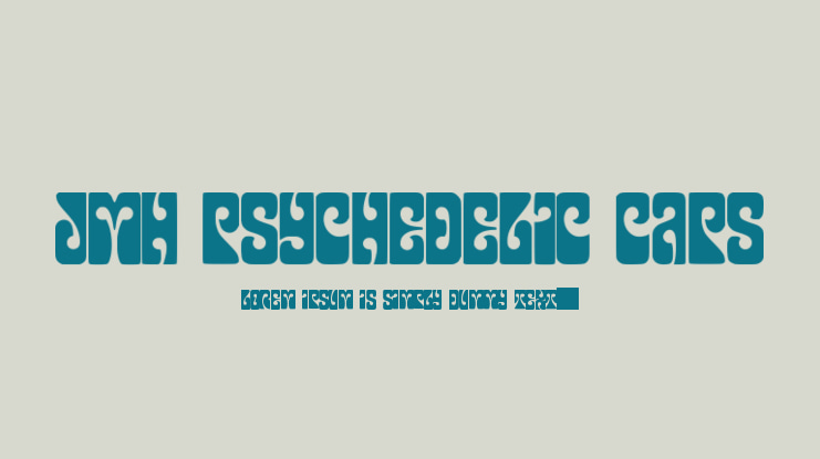 JMH Psychedelic CAPS Font