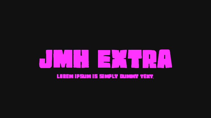 JMH EXTRA Font