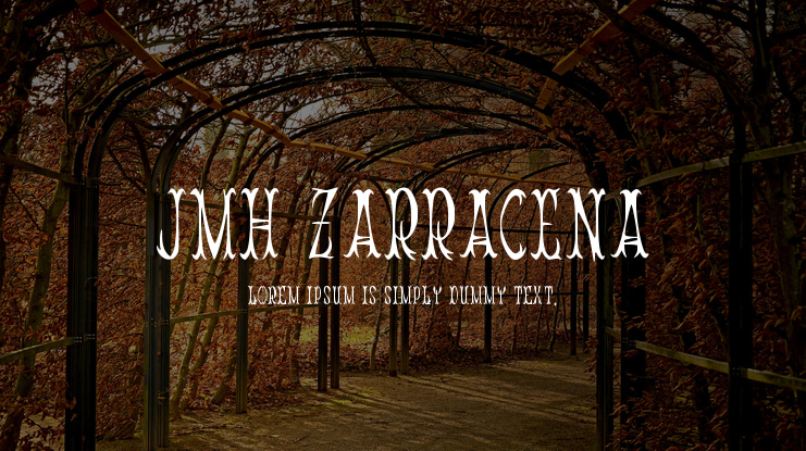 JMH Zarracena Font Family
