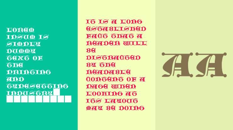 JMH Moreneta CAPS II Font