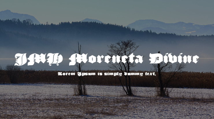 JMH Moreneta Divine Font Family