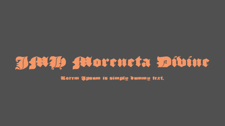 JMH Moreneta Divine Font Family