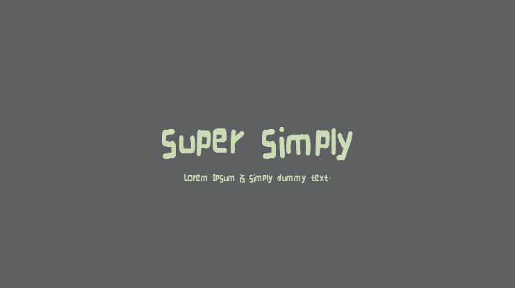 super simply Font
