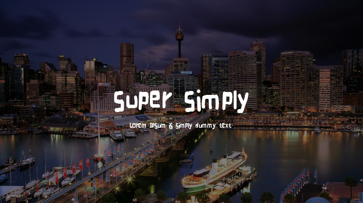 super simply Font