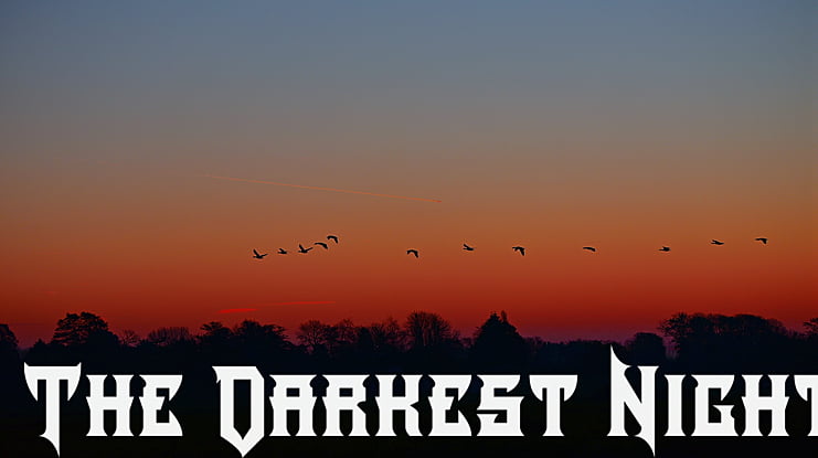 The Darkest Night Font