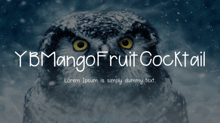 YBMangoFruitCocktail Font