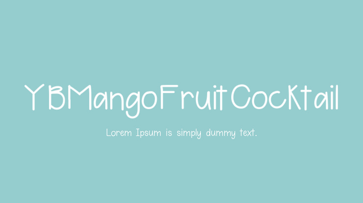 YBMangoFruitCocktail Font