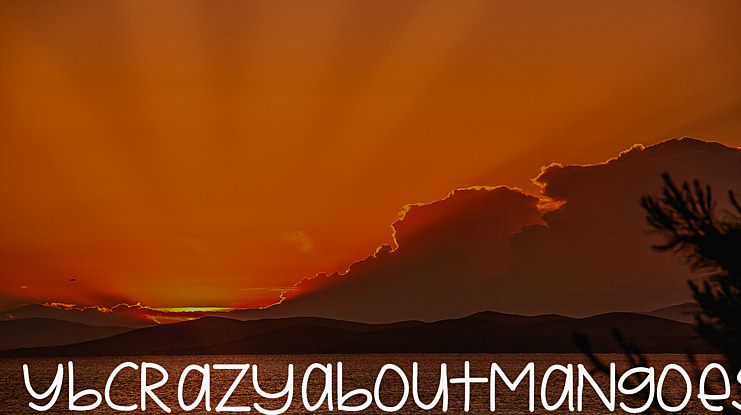 YBCrazyAboutMangoes Font