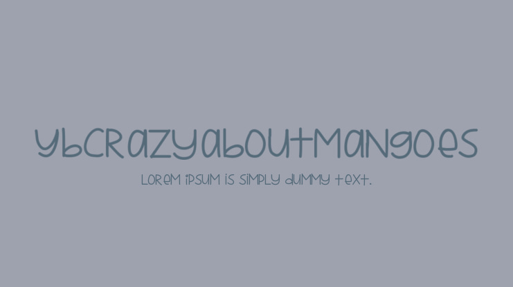 YBCrazyAboutMangoes Font