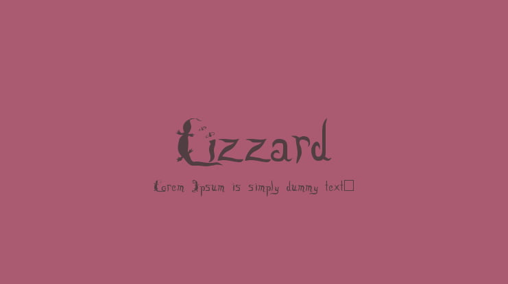 Lizzard Font
