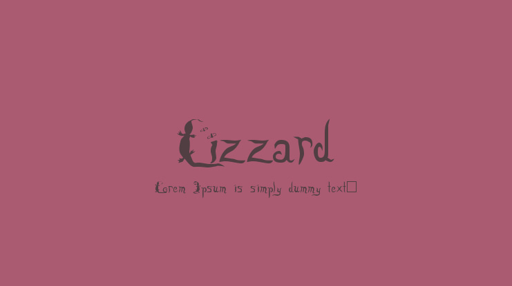 Lizzard Font