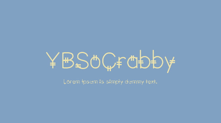 YBSoCrabby Font