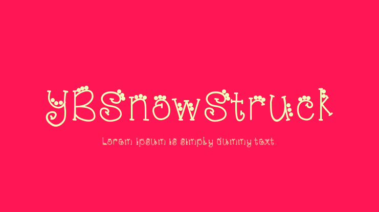 YBSnowStruck Font