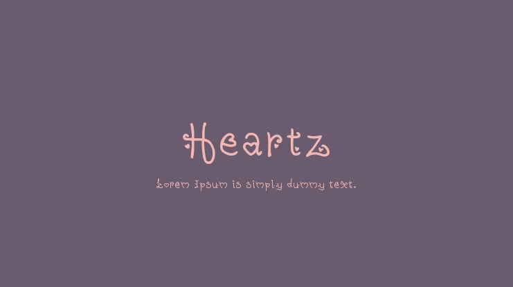 Heartz Font