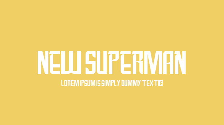 New SuperMan Font