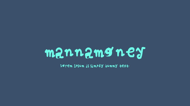 mannamoney Font