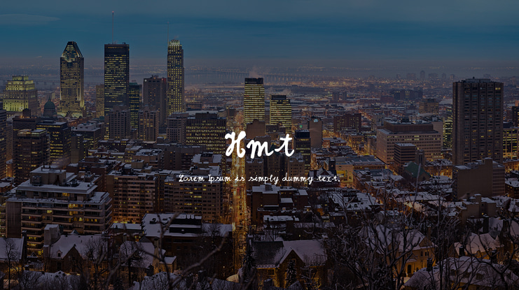 Hmt Font