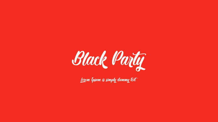 Black Party Font
