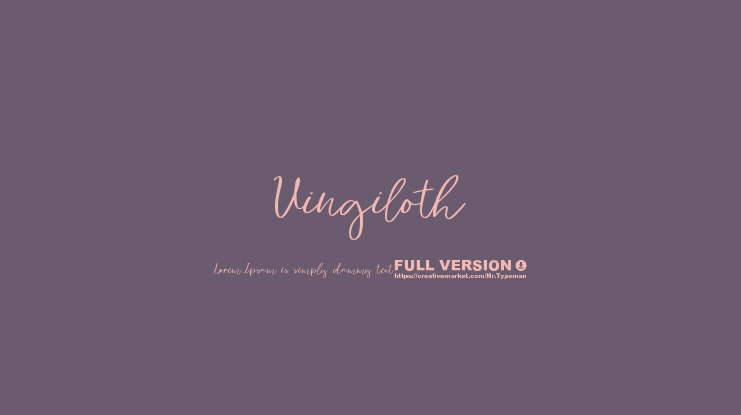 Vingiloth Font
