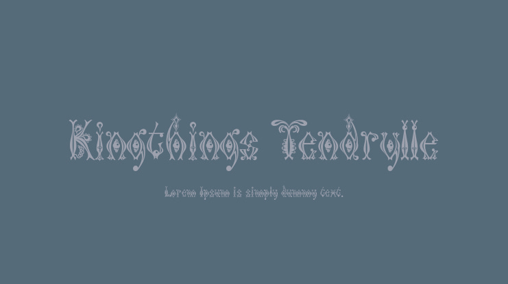 Kingthings Tendrylle Font