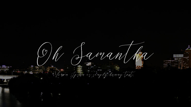 Oh Samantha Font
