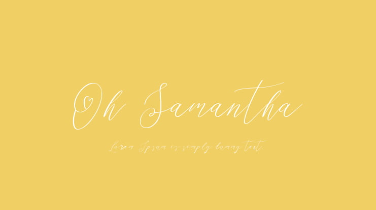 Oh Samantha Font