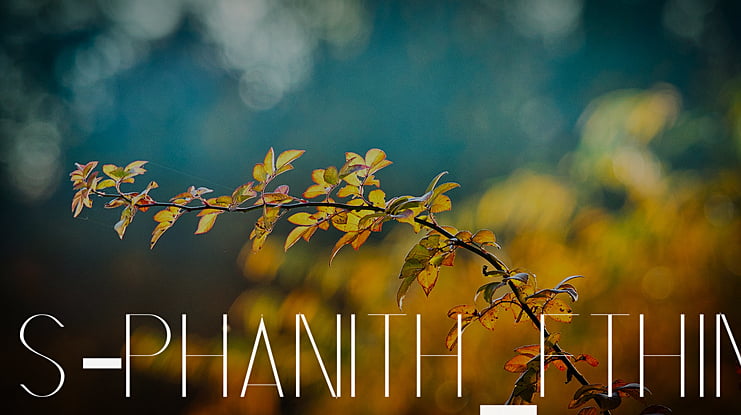 S-PHANITH_FTHIN Font