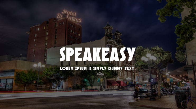 Speakeasy Font Family