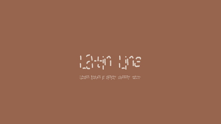 Latin Line Font