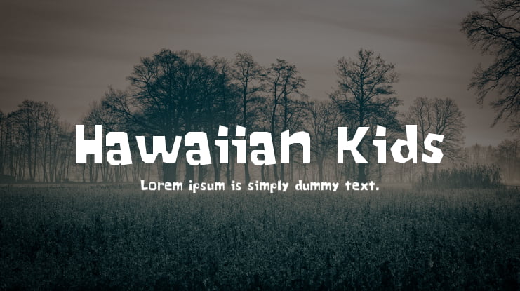 Hawaiian Kids Font
