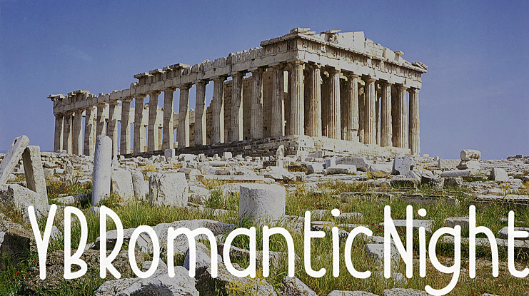 YBRomanticNights Font