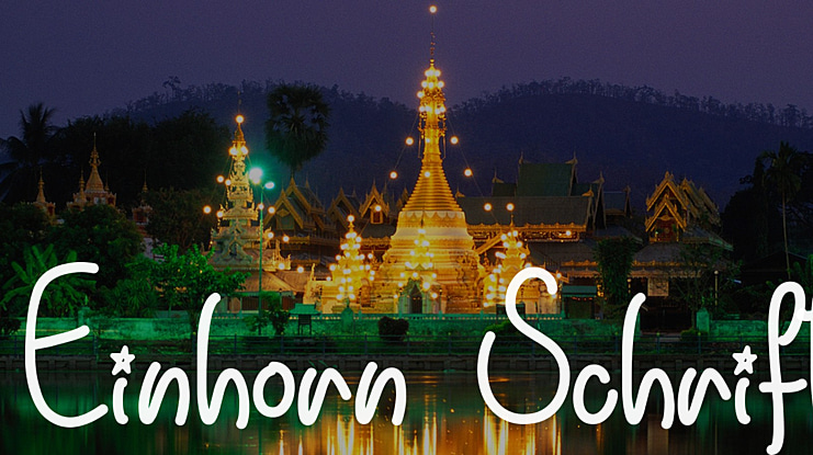 Einhorn Schrift Font Family