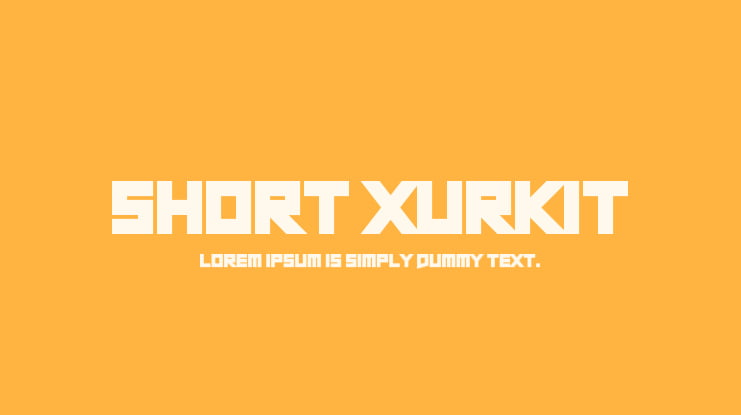 Short Xurkit Font Family