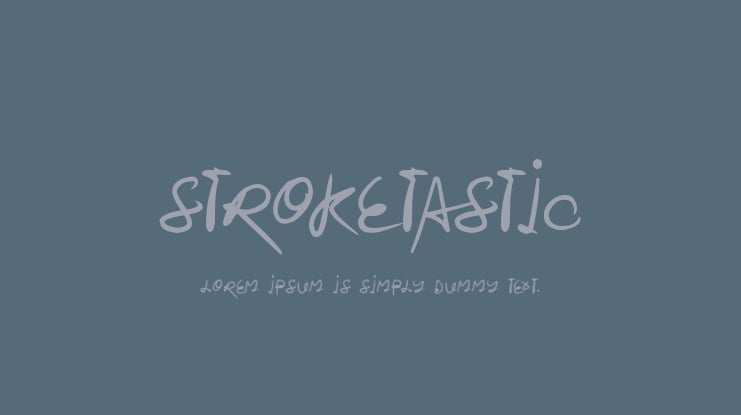 Stroketastic Font Family