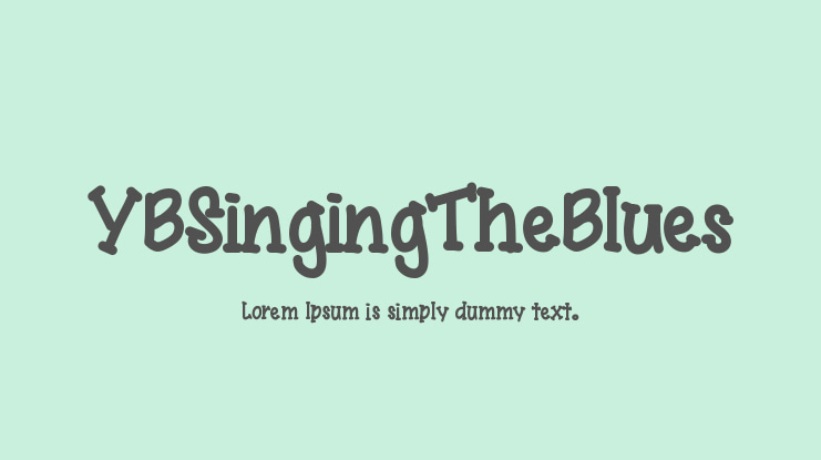 YBSingingTheBlues Font