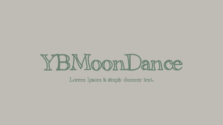 YBMoonDance Font