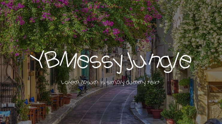 YBMessyJungle Font